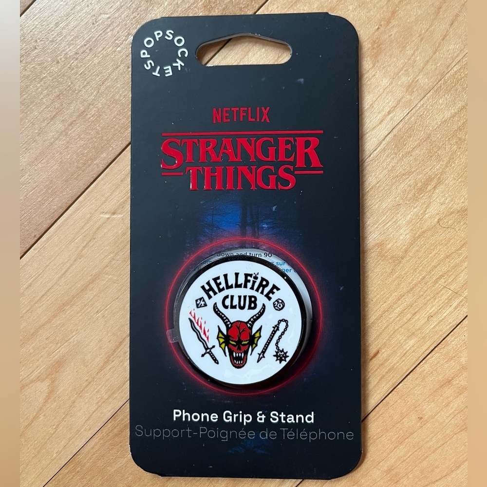 Stranger Things Phone Grip - HELLFIRE CLUB design